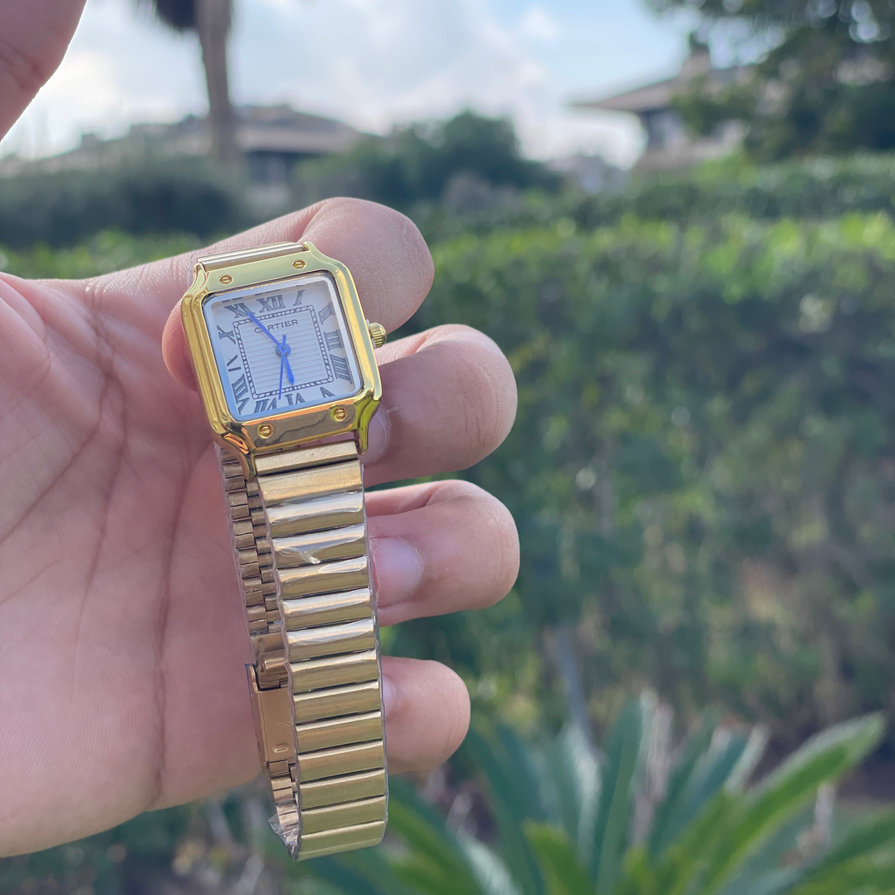 Cartier femmes Gold tableau Blanc