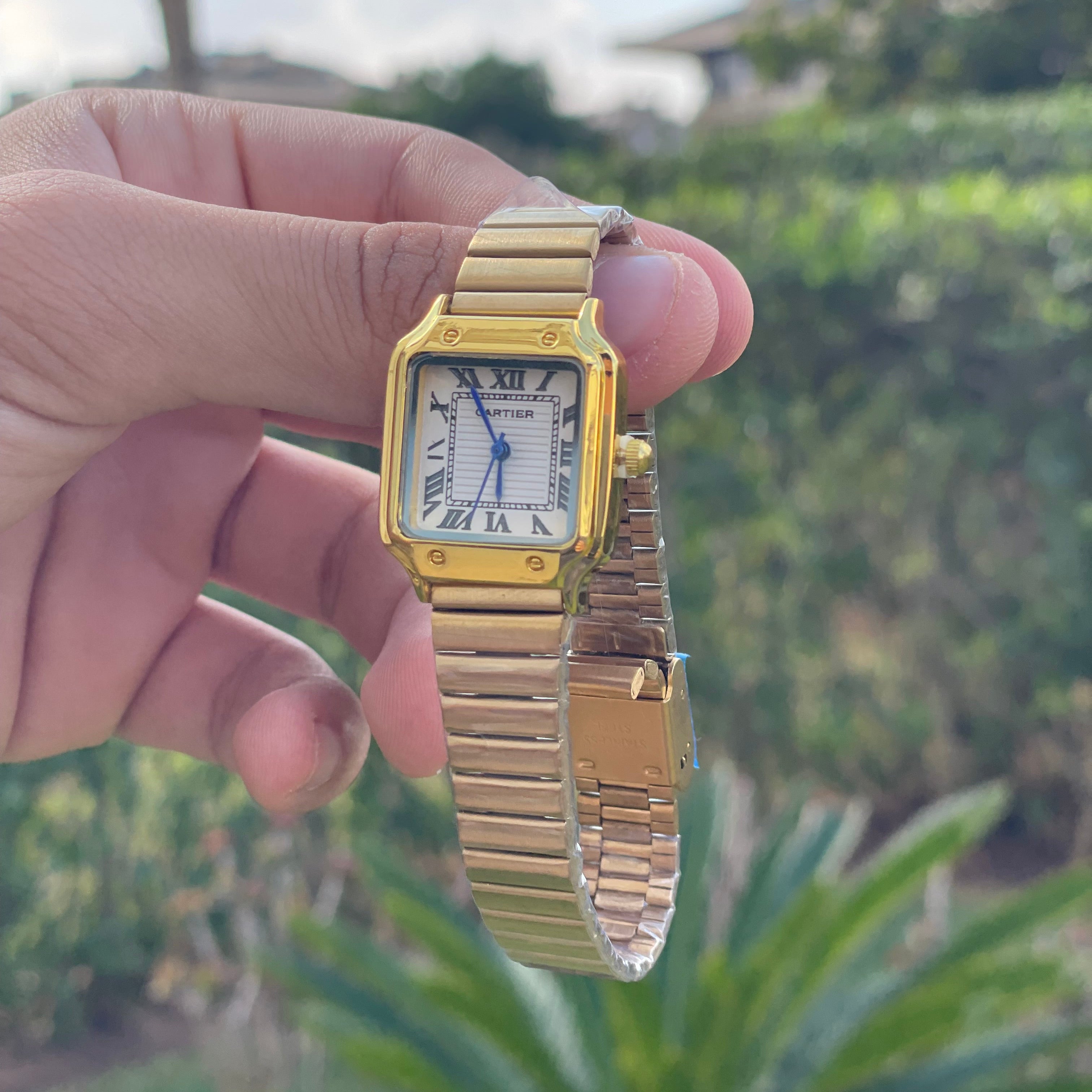 Cartier femmes Gold tableau Blanc